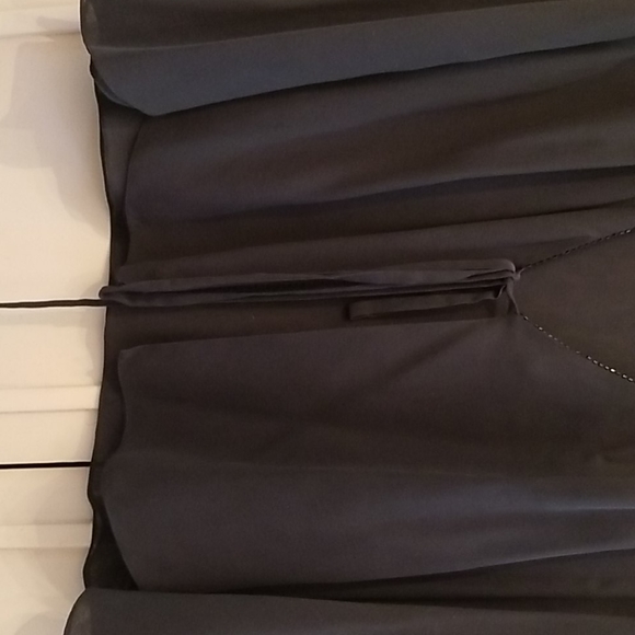 Rickie Freeman Evening Wear Sheer silk top with wi - Picture 4 of 6